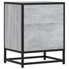 vidaXL Bedside Cabinet Grey Sonoma 40x31x50 cm Engineered Wood