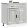 vidaXL Kitchen Base Cabinet&nbsp;Porto Grey Sonoma Engineered Wood