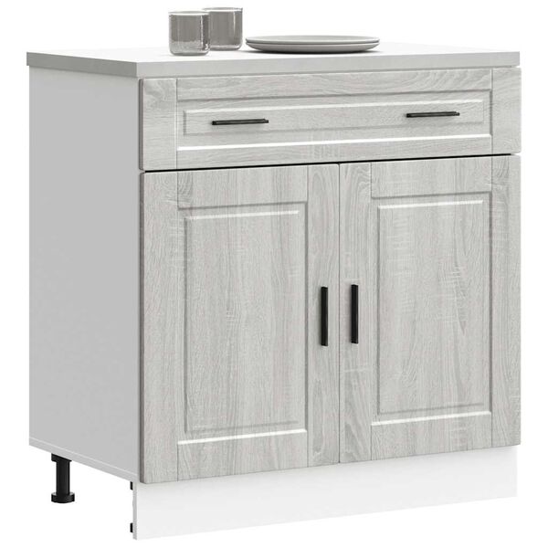 vidaXL Kitchen Base Cabinet&nbsp;Porto Grey Sonoma Engineered Wood