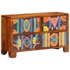 vidaXL Shoe Cabinet with Door Brown 90 x 35 x 55 cm Solid Acacia Wood