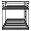 vidaXL Bunk Bed without Mattress Black 100x190 cm Steel
