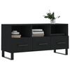 vidaXL TV Cabinet Black 102x36x50 cm Engineered Wood