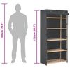vidaXL Wardrobe Grey 79x40x170 cm Fabric