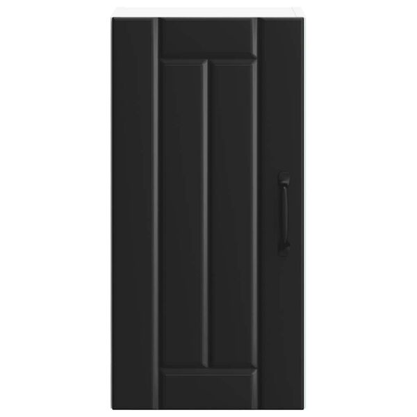 vidaXL Kitchen Wall Cabinet Lucca Black Engineered Wood