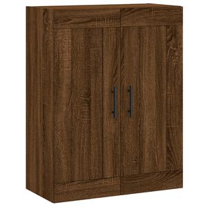 vidaXL Wall Mounted Cabinet Brown Oak 69.5x34x90 cm Engineered Wood