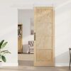 vidaXL Sliding Door ORKDAL Brown 83 x 232 cm Solid Pine Wood
