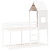 vidaXL Kids' Bed Roof White 55x99x139.5 cm Solid Wood Pine