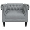vidaXL Sofa Light Grey 78.5 x 74.5 x 74.5 cm Polyester