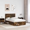vidaXL Bed Frame with Drawer with Headboard Manual Engineered Wood