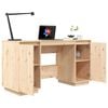 vidaXL Desk 140x50x75 cm Solid Wood Pine