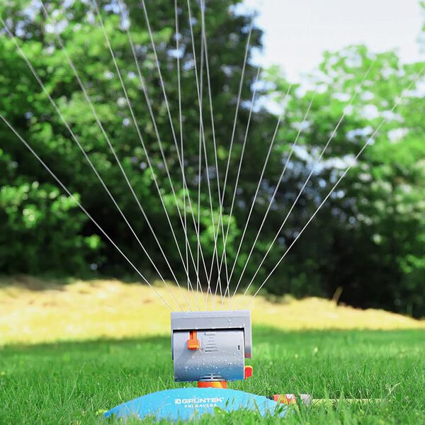 GR&Uuml;NTEK Mini Lawn Sprinkler with Turbo Motor 378 m&sup2;