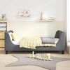 vidaXL Children's Bed Frame with Headboard Dark Grey 80 x 160 cm
