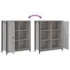 vidaXL Sideboard Grey Sonoma 70x30x80 cm Engineered Wood