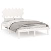 vidaXL Bed Frame without Mattress White 120x200 cm Solid Wood