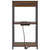 vidaXL Bedside Cabinet Brown Oak 41 x 31 x 76 cm Engineered Wood