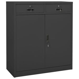 vidaXL Office Cabinet Anthracite 90x40x102 cm Steel