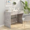 vidaXL Desk Concrete Grey 101x50x76.5 cm Engineered Wood