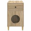 vidaXL Cat House Sonoma 72 x 42.5 x 70 cm Engineered Wood