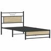 vidaXL Bed Frame without Mattress Sonoma Oak 107x203 cm Engineered Wood