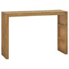 vidaXL Console Table | Teak | Solid teak wood | 110x35x75 cm | Decorative Inlays