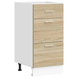 vidaXL Bottom Cabinet Lyon Sonoma Oak 40x46x81.5 cm Engineered Wood