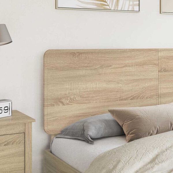vidaXL Headboard with Headboard Sonoma Oak 180 cm Engineered wood
