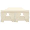 vidaXL Party Tent Folding Cream 291 x 580 x 315 cm Oxford Fabric
