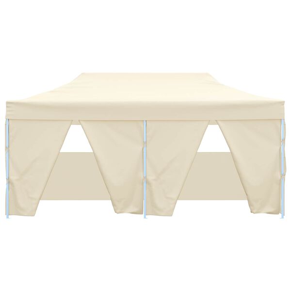 vidaXL Party Tent Folding Cream 291 x 580 x 315 cm Oxford Fabric