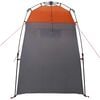vidaXL Shower Tent Folding Grey and Orange 160 x 160 x 227 cm Steel