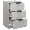 vidaXL Bedside Cabinet Concrete Grey 40x36x65 cm