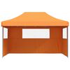 vidaXL Party Tent Folding Orange 292 x 440 x 315 cm Oxford Fabric
