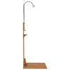 vidaXL Garden Shower 75x75x210 cm Solid Teak Wood