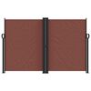 vidaXL Retractable Side Awning Brown 160x1200 cm