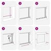 vidaXL Basement Window "RISOR" 50x75 cm Tilt&Turn DIN Right White