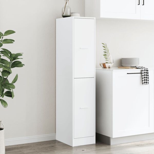 vidaXL Apothecary Cabinet White 30x41x144.5 cm Engineered Wood