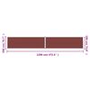 vidaXL Retractable Side Awning Brown 200x1200 cm