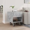 vidaXL Bedside Table Concrete Grey 40.5 x 40 x 48 cm Engineered Wood