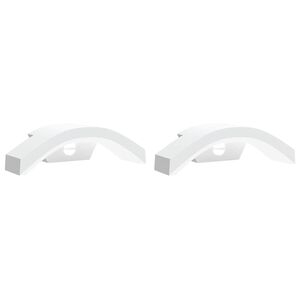 vidaXL Outdoor LED Wall Lights with Sensors 2pcs White Die-cast Aluminium