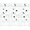 vidaXL Garden Fence 3 pcs Green 112 x 40 cm Steel