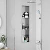 vidaXL Shower Niche Silver 90 x 20 x 9.5 cm Stainless Steel