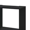 vidaXL Corner Bookcase 3-Tier Black 50x50x102 cm Engineered Wood