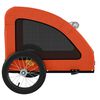 vidaXL Pet Bike Trailer Orange Oxford Fabric and Iron