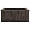 vidaXL Raised Bed Dark Grey 74x77x30 cm Solid Pinewood