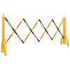 vidaXL Folding Traffic Barrier Yellow and Black 250x38x96 cm