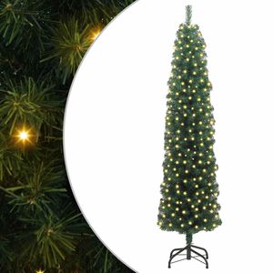vidaXL Artificial Christmas Tree with 300 LEDs with Stand Green 180 cm