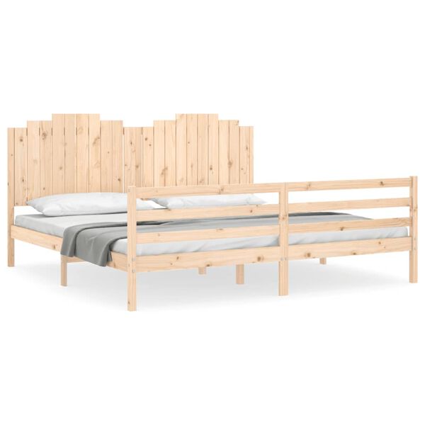 vidaXL Bed Frame without Mattress 200x200 cm Solid Wood