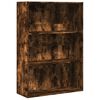 vidaXL Bookcase Smoked Oak 80x30x114 cm Engineered Wood