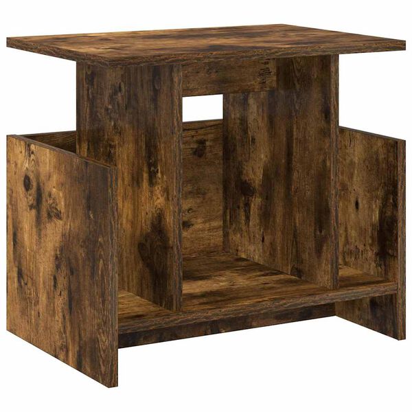 vidaXL TV Stand Smoked Oak 50 x 35 x 45 cm Engineered Wood