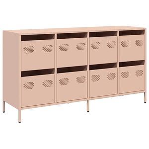 vidaXL Sideboard Pink 135x39x73,5 cm Cold-rolled Steel