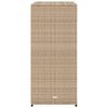 vidaXL Garden Storage Cabinet Beige 105x55x113 cm Poly Rattan